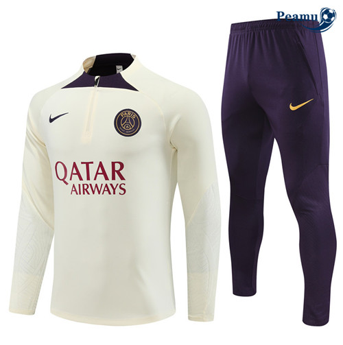 Peamu - Maillot foot Survetement PSG Enfant Jaune 2023/24 Outlet