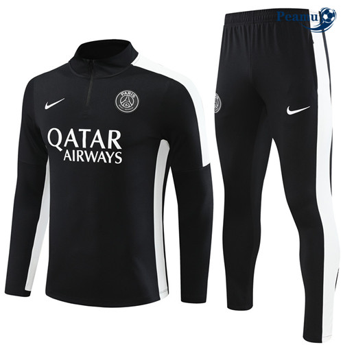 Peamu - Maillot foot Survetement PSG Enfant Noir 2023/24 discout