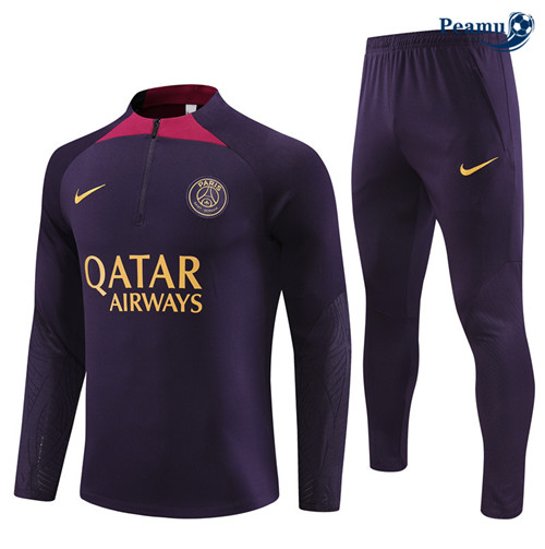 Peamu - Maillot foot Survetement PSG Enfant Violet 2023/24 Outlet