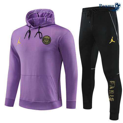 Peamu - Maillot foot Survetement PSG Enfant à Capuche Violet 2023/24 Outlet
