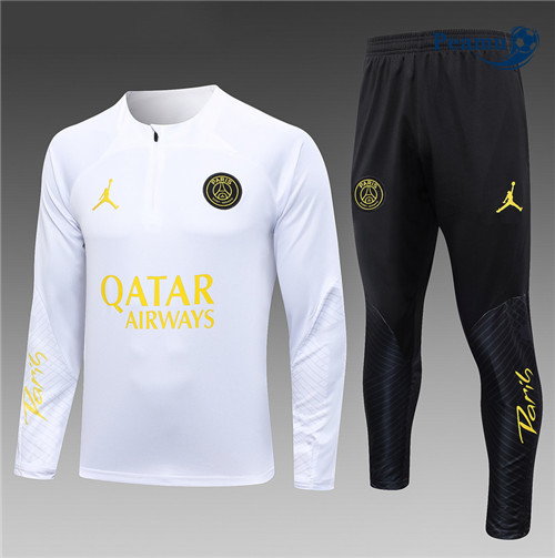 Peamu - Maillot foot Survetement PSG Blanc 2023/24 Original