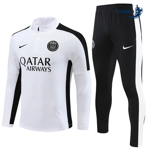 Peamu - Maillot foot Survetement PSG Blanc 2023/24 Outlet