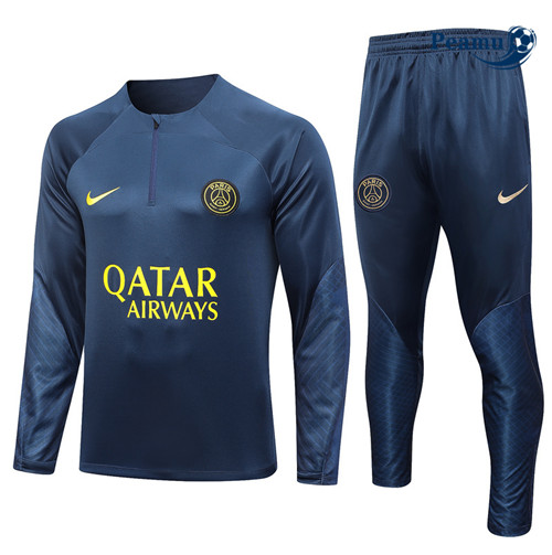 Peamu - Maillot foot Survetement PSG Bleu 2023/24 Soldes