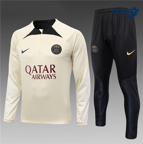 Peamu - Maillot foot Survetement PSG Jaune 2023/24 Original