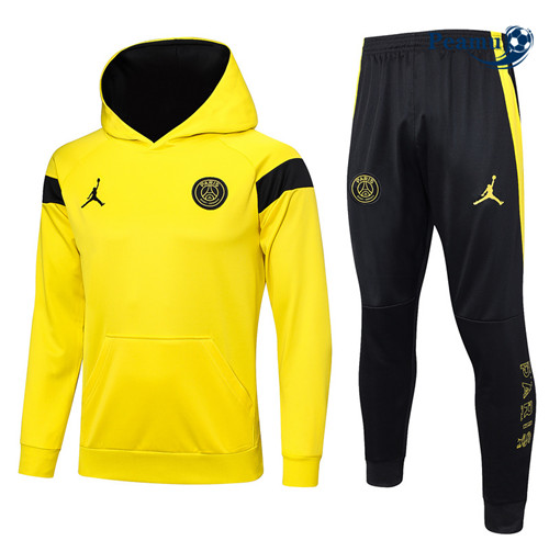 Peamu - Maillot foot Survetement PSG à capuche Jaune 2023/24 discout