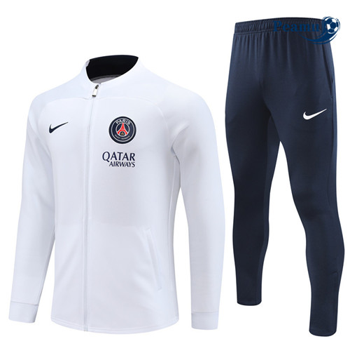 Peamu - Maillot foot Veste Survetement PSG Blanc 2023/24 discout