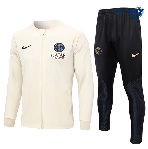 Peamu - Maillot foot Veste Survetement PSG Jaune 2023/24 Outlet