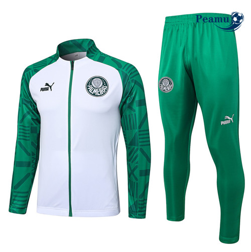 Peamu - Maillot foot Veste Survetement Palmeiras Blanc 2023/24 Outlet