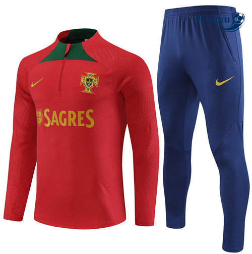 Peamu - Maillot foot Survetement Player Portugal Rouge 2023/24 Outlet