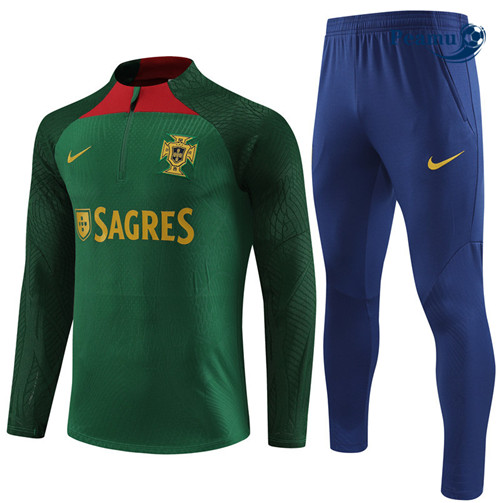 Peamu - Maillot foot Survetement Player Portugal Vert 2023/24 Soldes