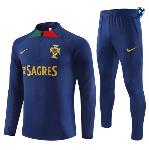 Peamu - Maillot foot Survetement Portugal Bleu Marine 2023/24 grossiste