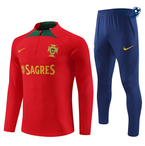 Peamu - Maillot foot Survetement Portugal Rouge 2023/24 Paris