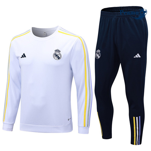 Peamu - Maillot foot Survetement Real Madrid Blanc 2023/24 Original