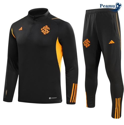 Peamu - Maillot foot Survetement SC Internacional Enfant Noir 2023/24 Officiel