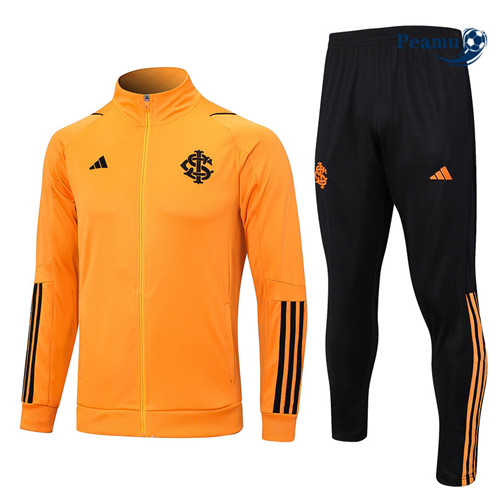 Peamu - Maillot foot Veste Survetement SC Internacional Orange 2023/24 Soldes