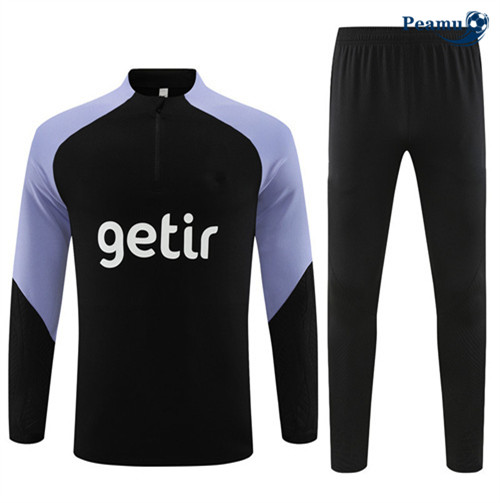 Peamu - Maillot foot Survetement Tottenham Hotspur Enfant Noir 2023/24 Paris
