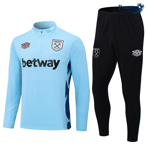 Peamu - Maillot foot Survetement West Ham Enfant Bleu 2023/24 prix