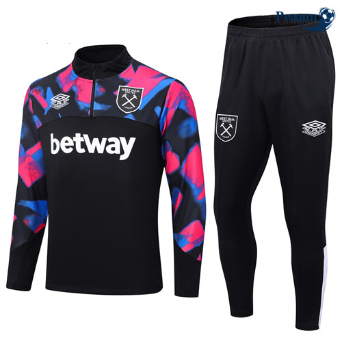 Peamu - Maillot foot Survetement West Ham Enfant Noir 2023/24 Original