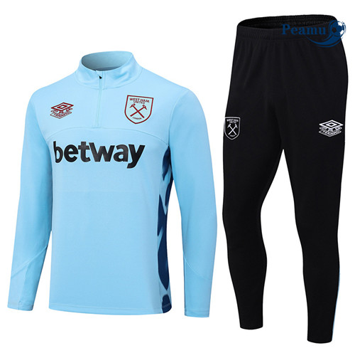 Peamu - Maillot foot Survetement West Ham Bleu 2023/24 Original