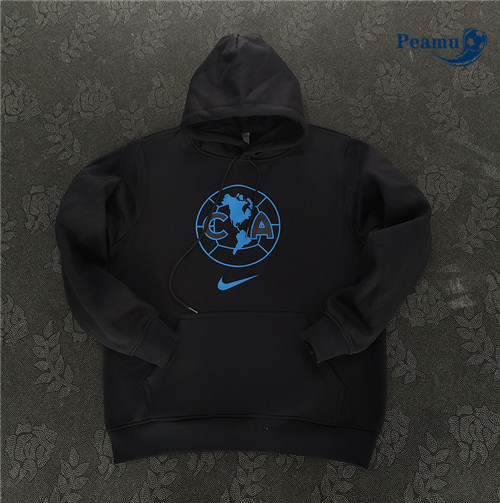 Peamu - Maillot foot Sweatshirt à capuche American Noir 2023/24 Soldes