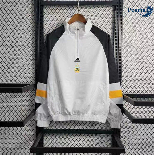 Peamu - Maillot foot Coupe Vent Argentine Blanc 2023/24 Original