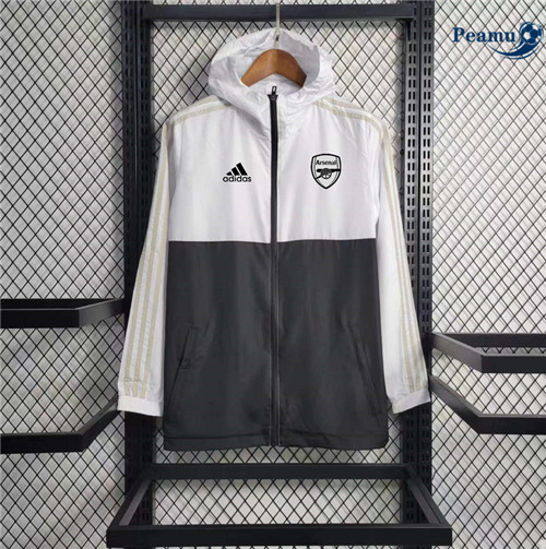 Peamu - Maillot foot Coupe Vent Arsenal Blanc 2023/24 grossiste