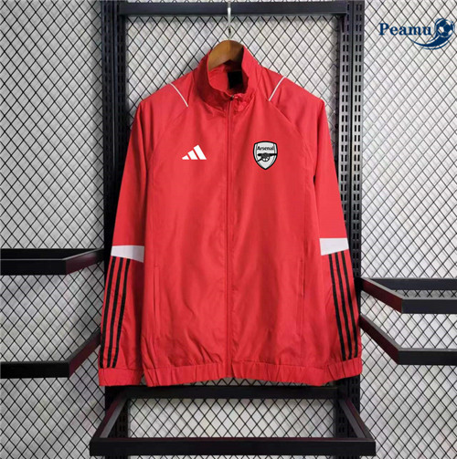 Peamu - Maillot foot Coupe Vent Arsenal Rouge 2023/24 grossiste
