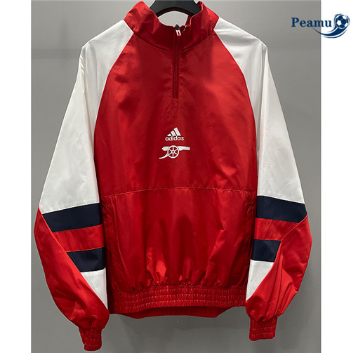 Peamu - Maillot foot Coupe Vent Arsenal Rouge 2023/24 Officiel