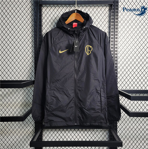 Peamu - Maillot foot Coupe Vent Corinthians Noir 2023/24 Soldes