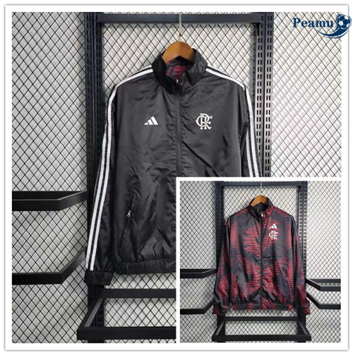 Peamu - Maillot foot Coupe Vent Flamengo Noir 2023/24 Soldes