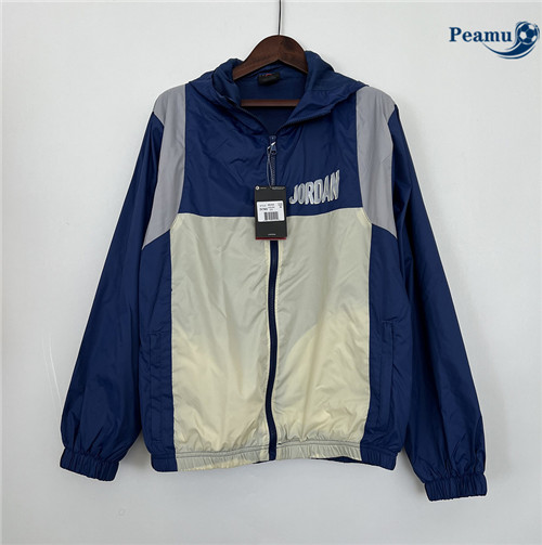 Peamu - Maillot foot Coupe Vent Jordan Bleu 2023/24 Paris