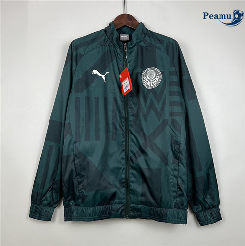 Peamu - Maillot foot Coupe Vent Palmeiras Vert 2023/24 Officiel