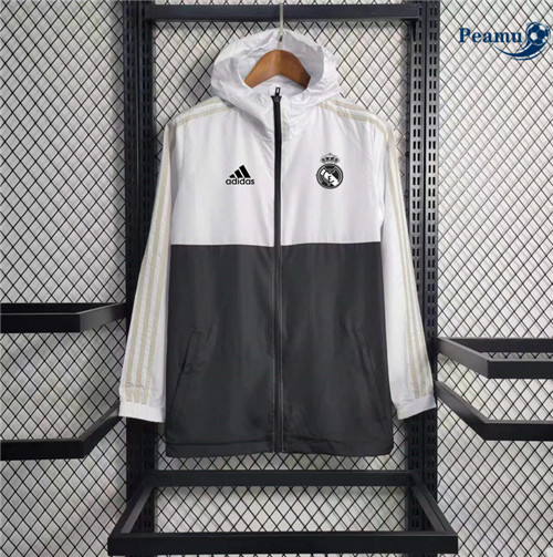 Peamu - Maillot foot Coupe Vent Real Madrid Noir 2023/24 Paris