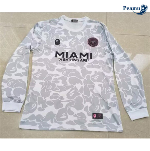Maillot foot Inter Miami Manche Longue Gris 2023-2024