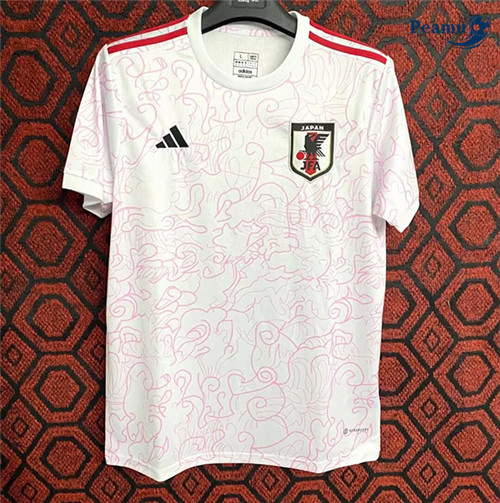 Maillot foot Japon Warrior Rose/Blanc 2023-2024
