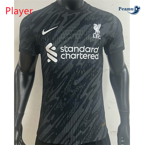 Maillot foot Liverpool Player Version Gardien de but Noir 2024-2025