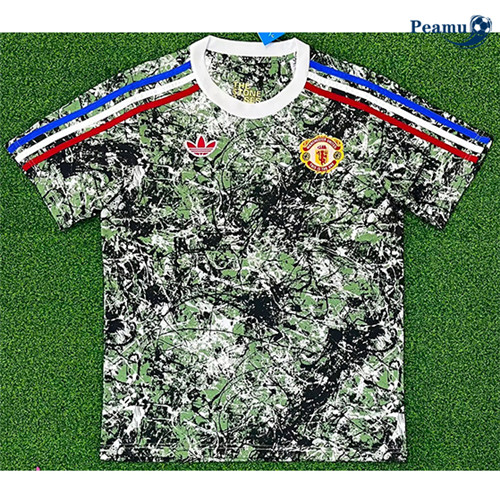 Maillot foot Manchester United co-signé Vert/Gris 2024-2025