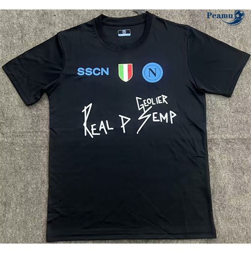 Maillot foot Naples commémorative 10 Noir 2024-2025