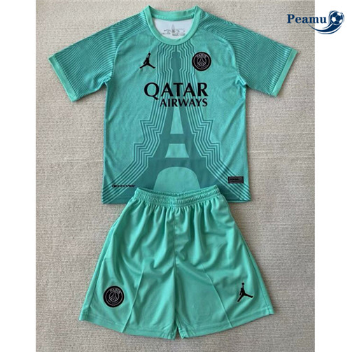 Maillot foot PSG Enfant Vert 2024-2025