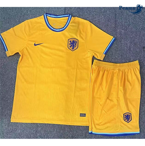 Maillot foot Pays-Bas Enfant jaune 2024-2025