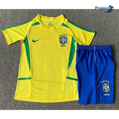 Maillot foot Rétro Brésil Enfant Domicile 2002