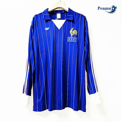 Maillot foot Rétro France Domicile Manche Longue 1980-82