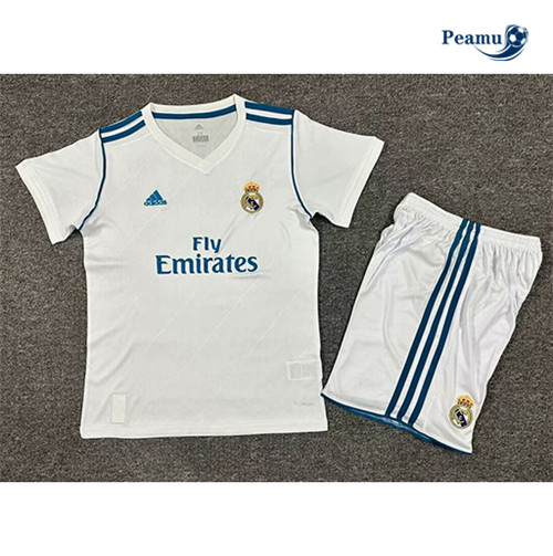Maillot foot Rétro Real Madrid Enfant Domicile 2017-18