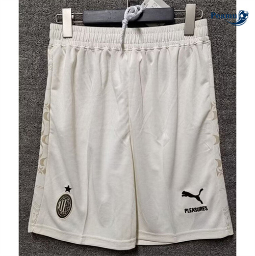 Maillot Short foot AC Milan 4th Blanc 2023-2024