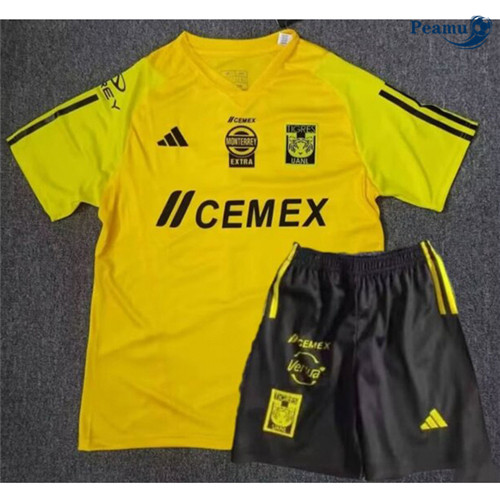 Maillot foot Tigres Enfant Jaune 2024-2025