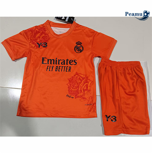 Maillot foot Real Madrid Enfant Y3 orange 2024-2025