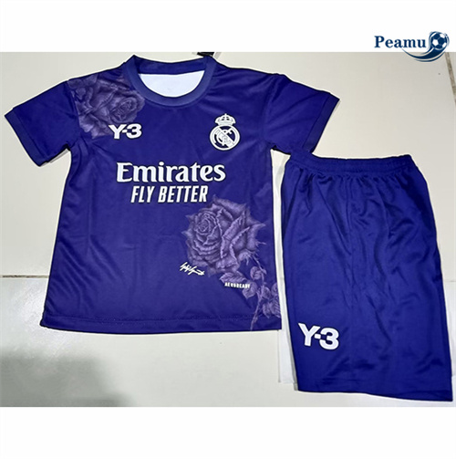 Maillot foot Real Madrid Enfant Y3 Violet 2024-2025