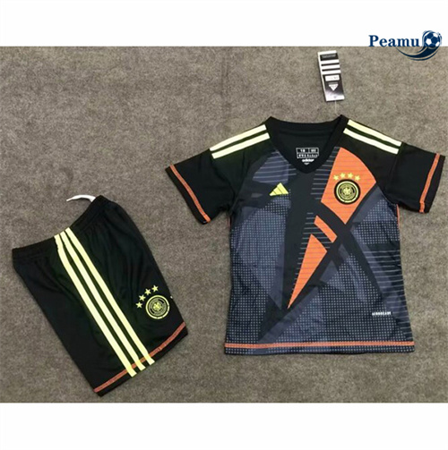 Maillot foot Allemagne Enfant Gardien de but Noir 2024-2025
