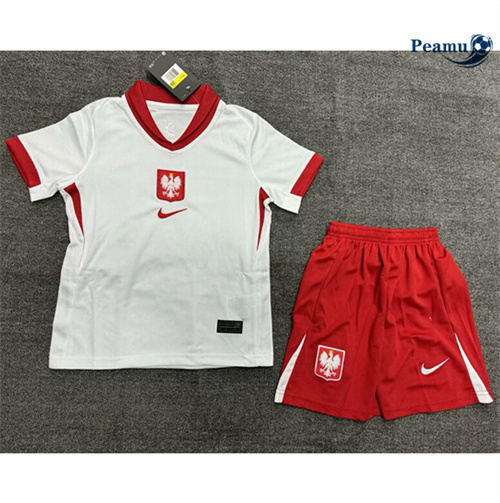 Maillot foot Pologne Enfant Domicile 2024-2025