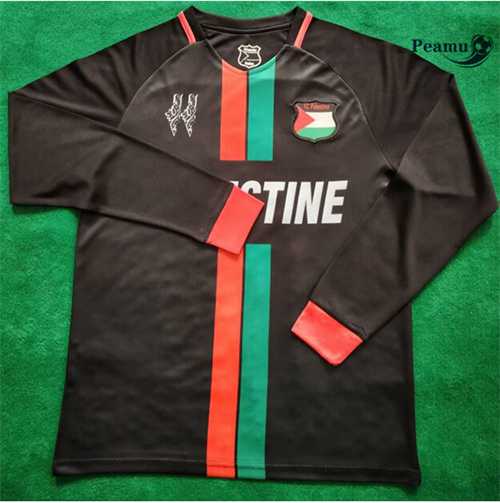 Maillot foot Palestine Manche Longue Noir 2024-2025